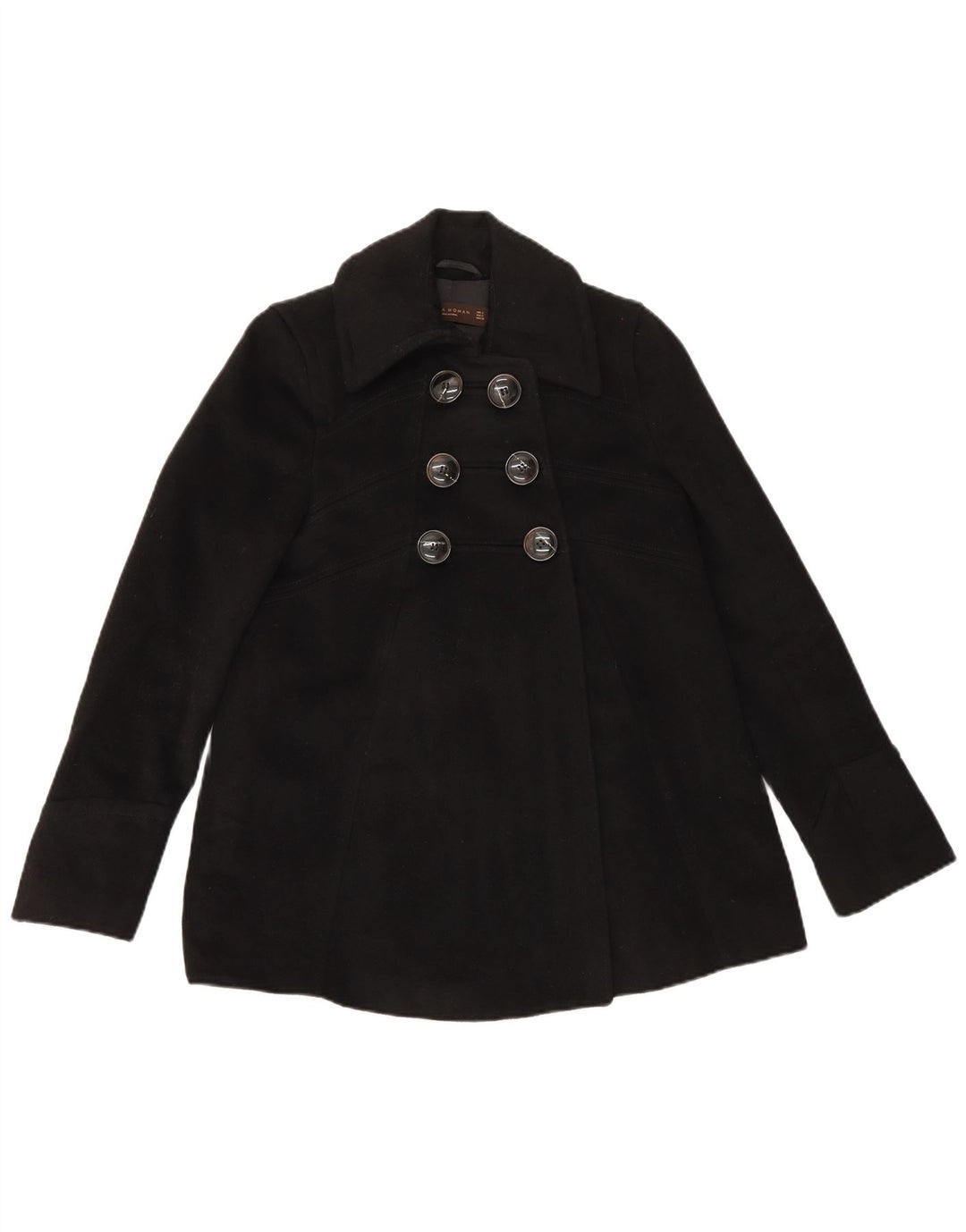 Palton pentru femei Zara UK 8 Mic Negru Acetat