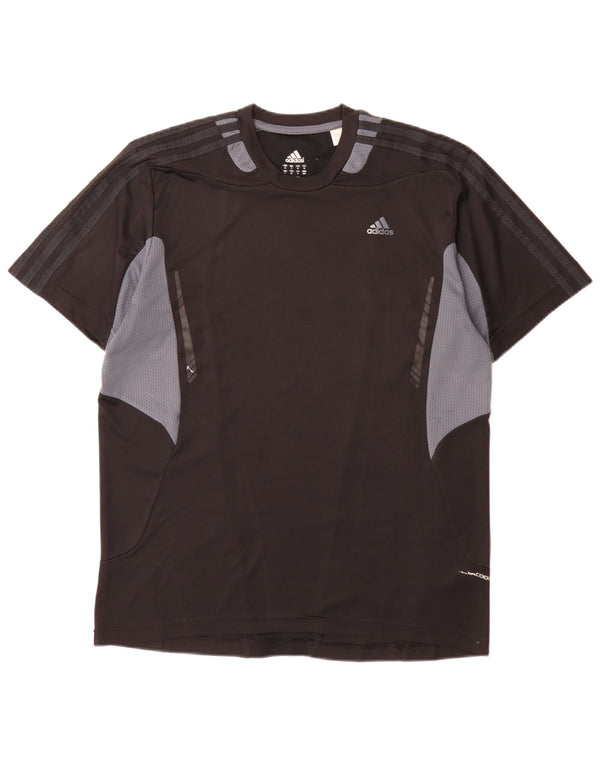 Tricou pentru bărbați Adidas Top Mediu Negru Colorblock Poliester Sport