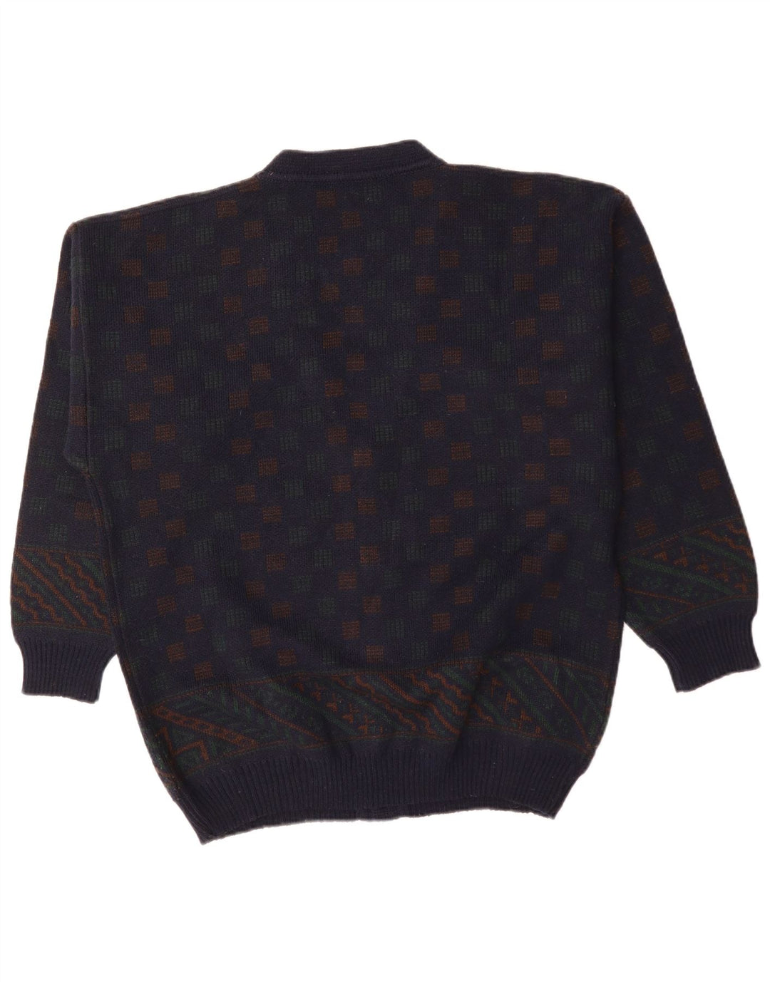 Pulover cardigan pentru bărbați Ranger XL bleumarin geometric