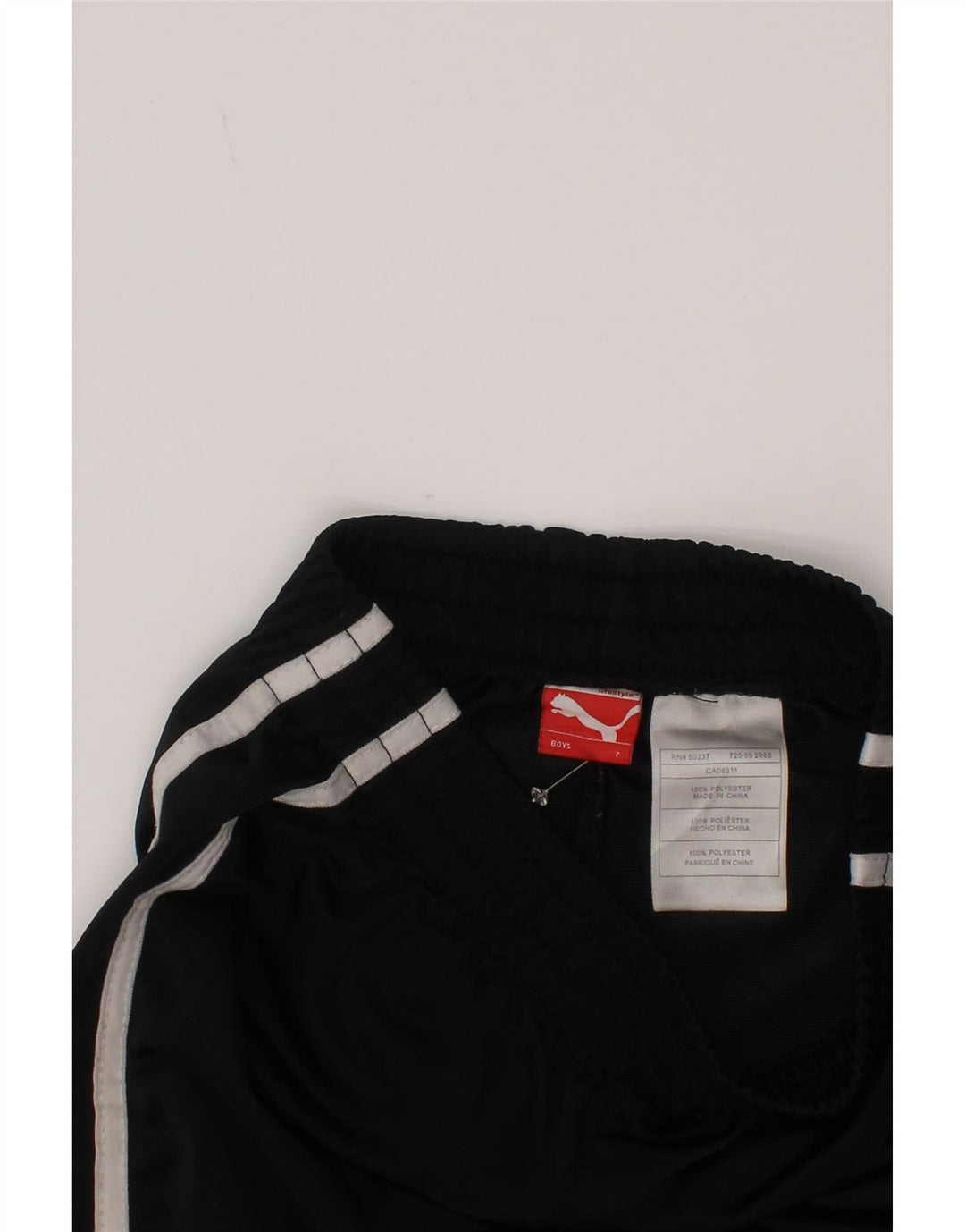 Pantaloni scurți sport Puma pentru băieți 6-7 ani poliester negru
