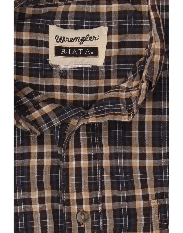 Cămașă pentru bărbați Wrangler Riata Flannel Large Brown Check