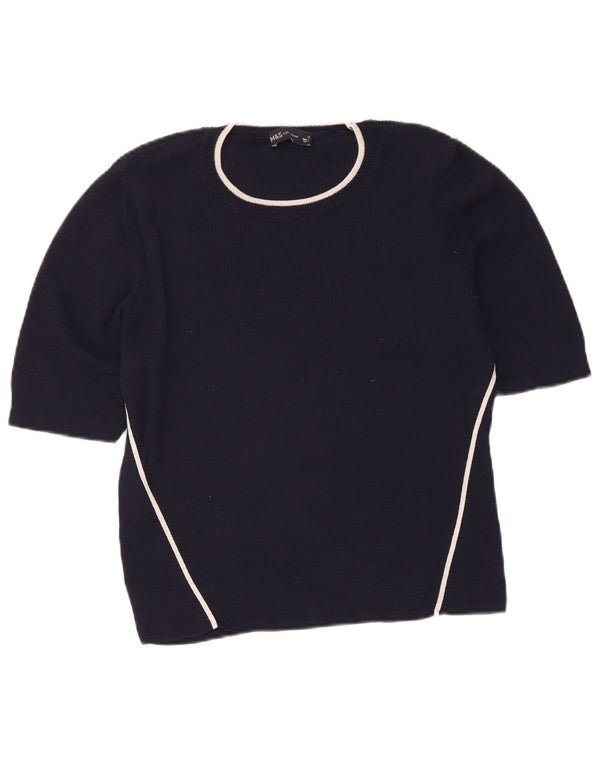 Bluză cu mânecă scurtă pentru femei Marks & Spencer UK 16 mare bleumarin