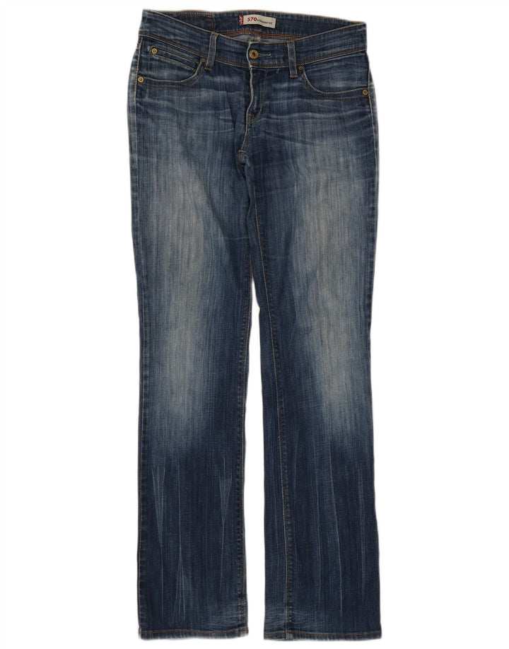 Blugi drepti 571 pentru femei Levi's L30 L34 Bumbac albastru