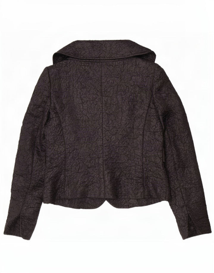 Jachetă Blazer deschisă pentru femei Max Mara UK 12 Poliester mediu negru