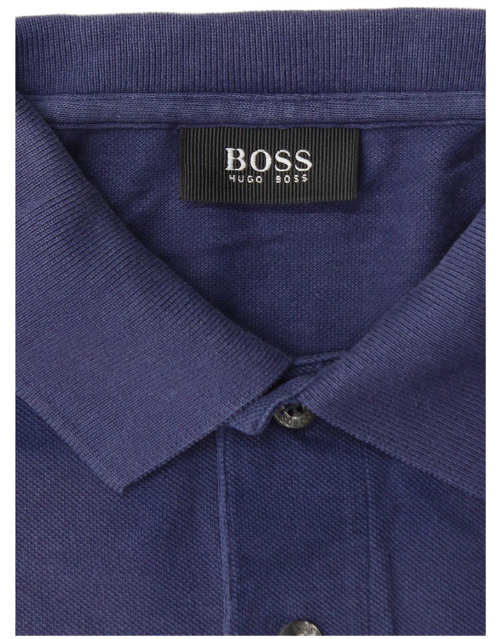 Tricou polo pentru bărbați HUGO BOSS 3XL, bumbac bleumarin