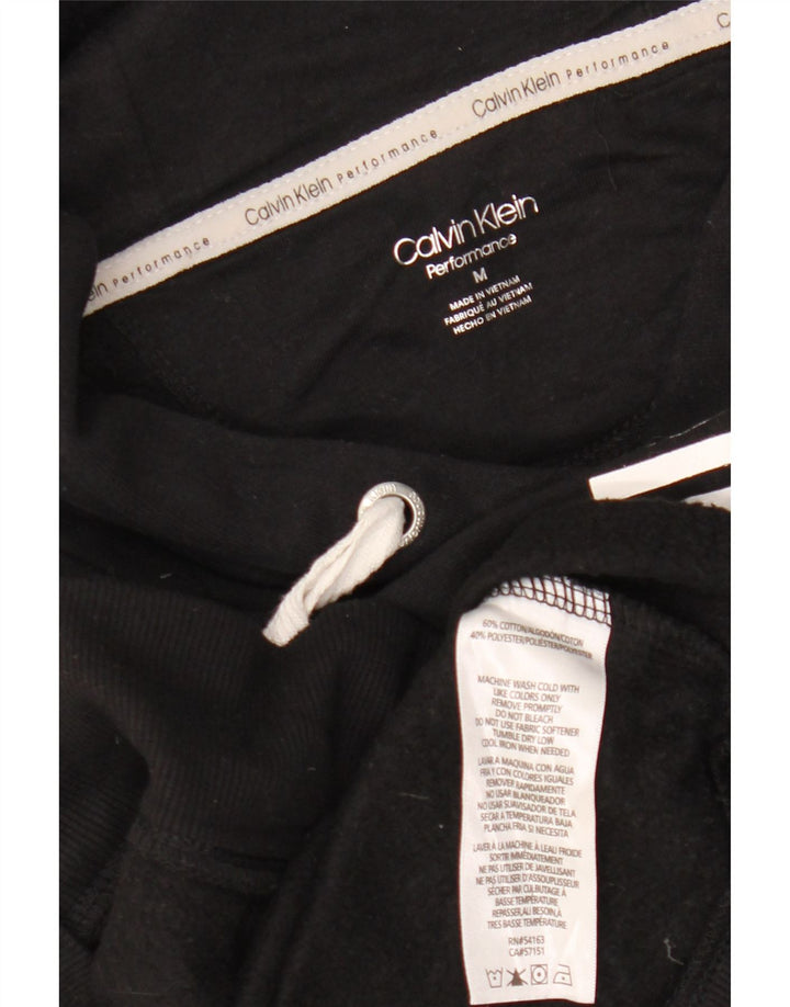 CALVIN KLEIN Pulover oversize Crop Hoodie pentru femei UK 14 Medium Black