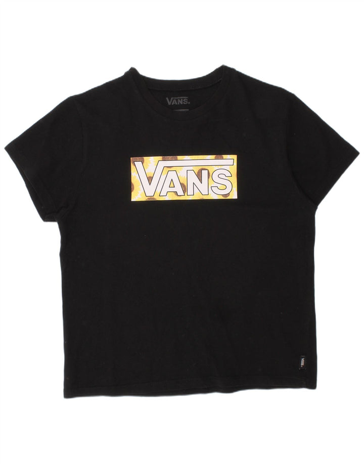 Tricou grafic VANS baieti Top 15-16 ani XL bumbac negru