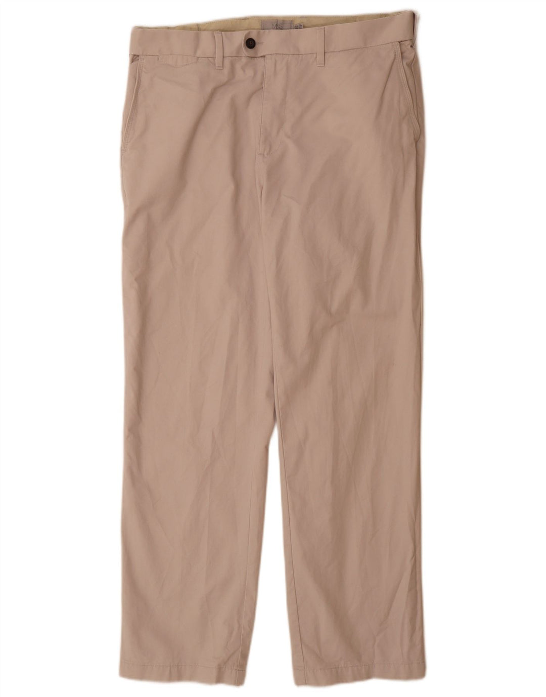 Pantaloni de costum pentru bărbați Marks & Spencer, cu ajustare normală, L36 L31, bumbac gri