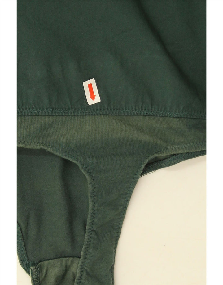 Body Benetton pentru femei cu volane în față UK 16, mare, verde, bumbac
