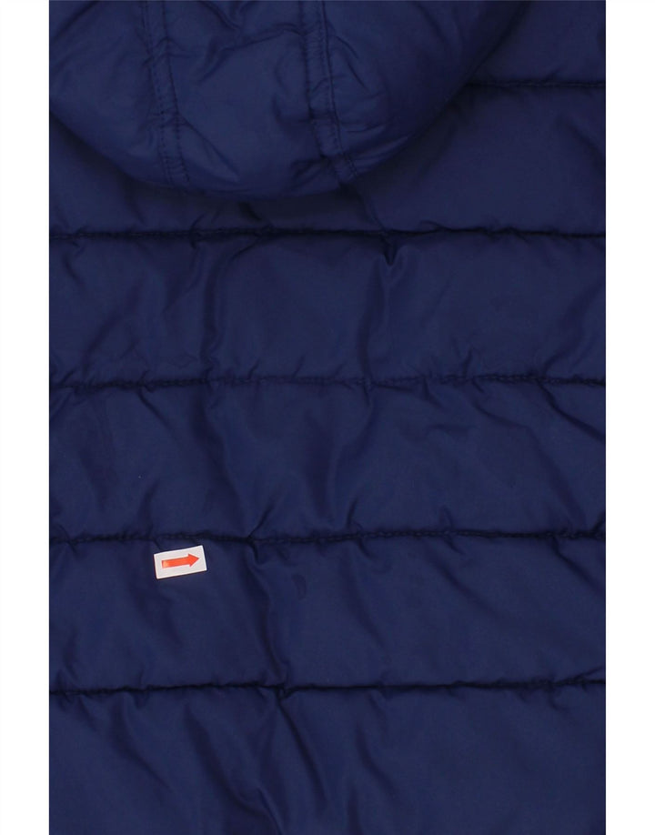 BODEN Girls Hooded Padded Jacket 2-3 Years Navy Blue Polyester Vintage Boden and Second-Hand Boden from Messina Hembry 