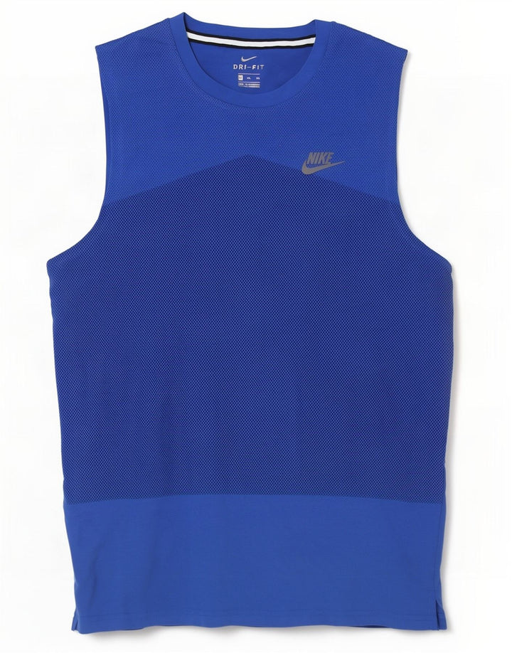Vesta Nike Dri Fit pentru bărbați, 2XL, bumbac cu pete albastre