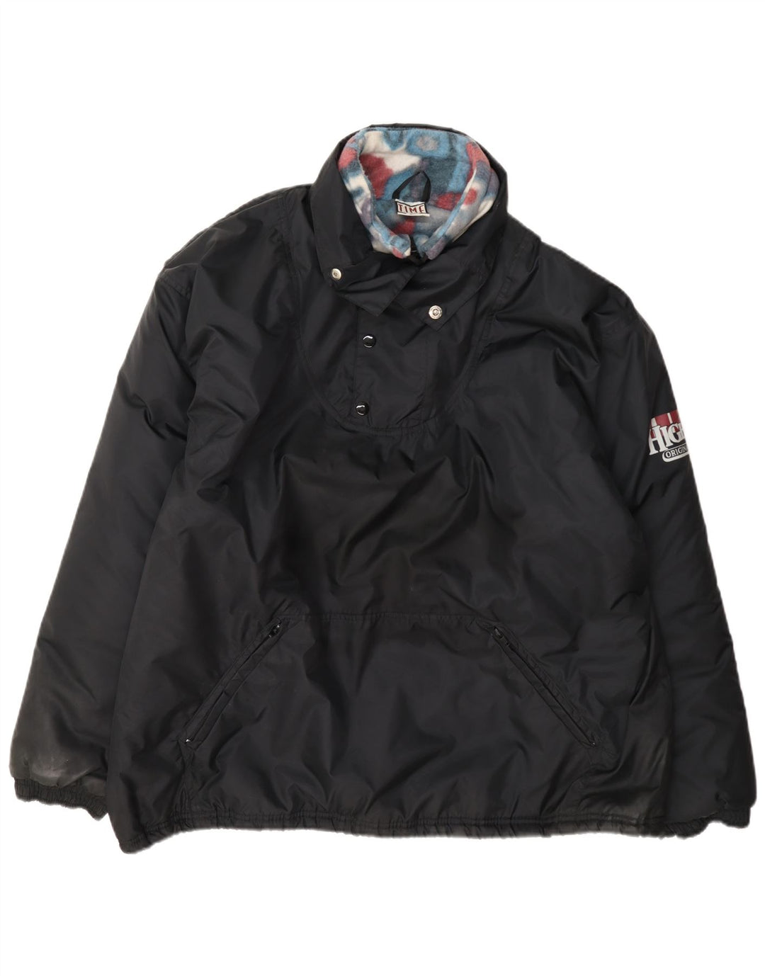 Jachetă Anorak Căptușită Vintage pentru bărbați UK 42 XL Negru