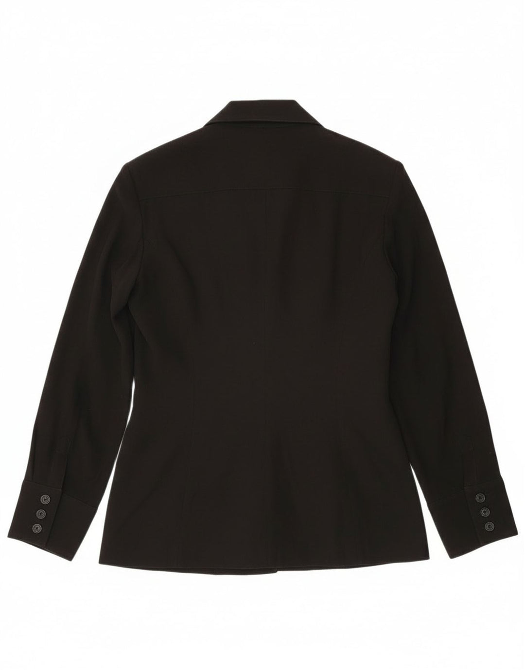 Jachetă vintage pentru femei, cu 6 nasturi, din poliester negru, UK 14