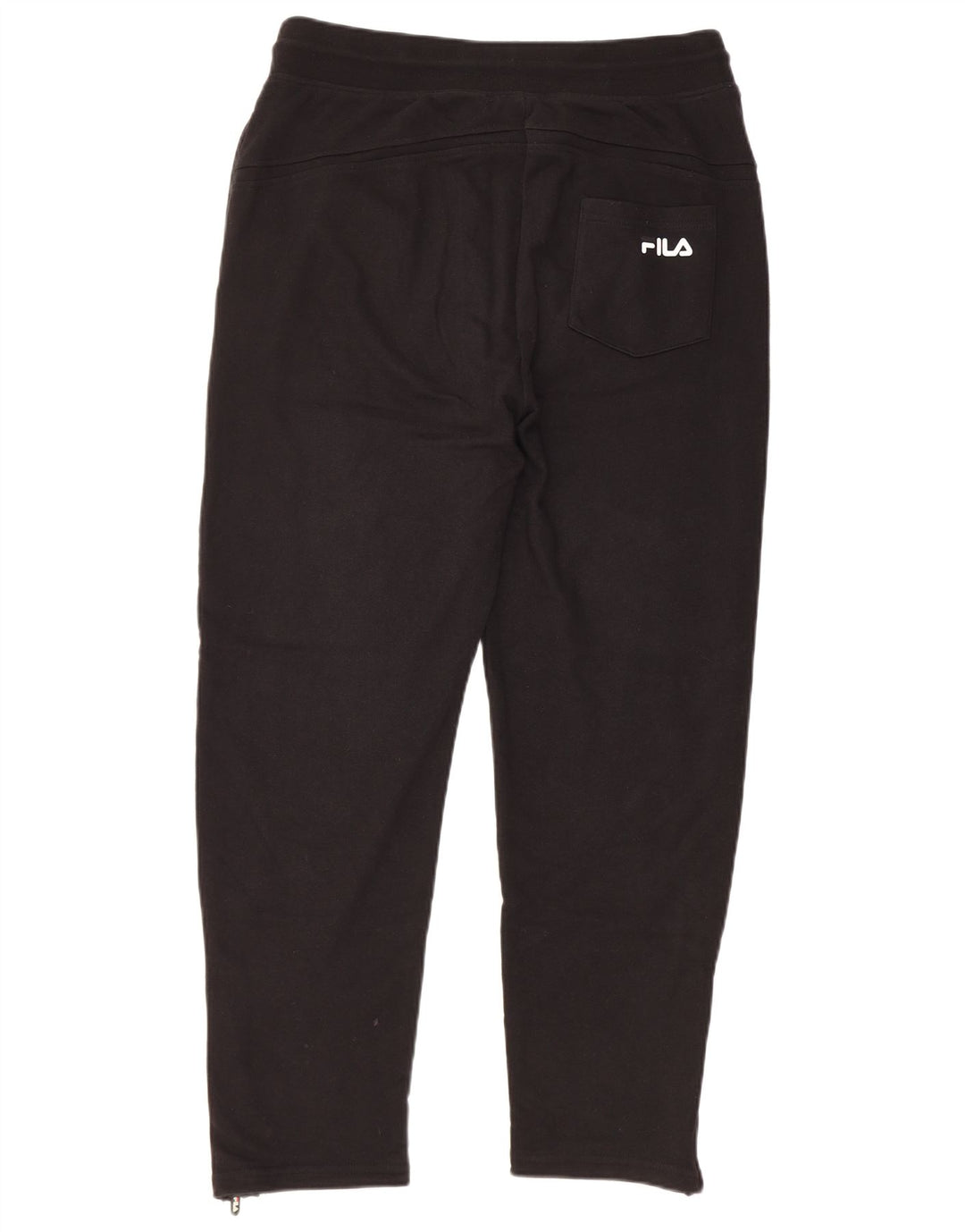 Pantaloni de trening FILA pentru bărbați, bumbac mediu negru