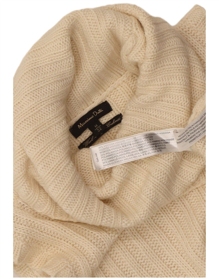 Pulover pentru femei fără mâneci cu gât rulat Massimo Dutti UK 12 Bej mediu