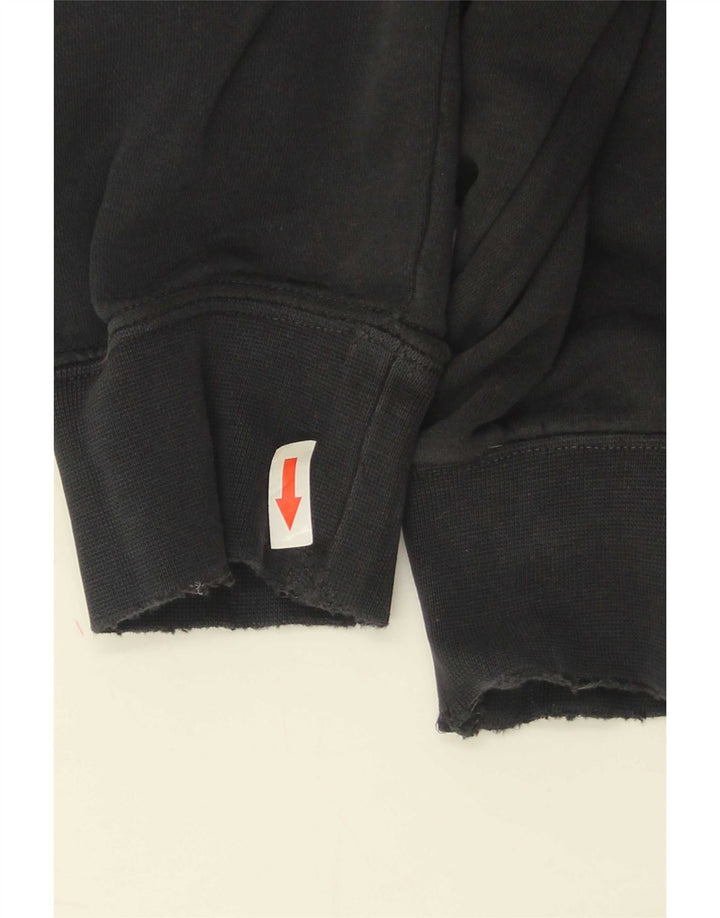 Pulover Nike pentru bărbați, bumbac mediu negru