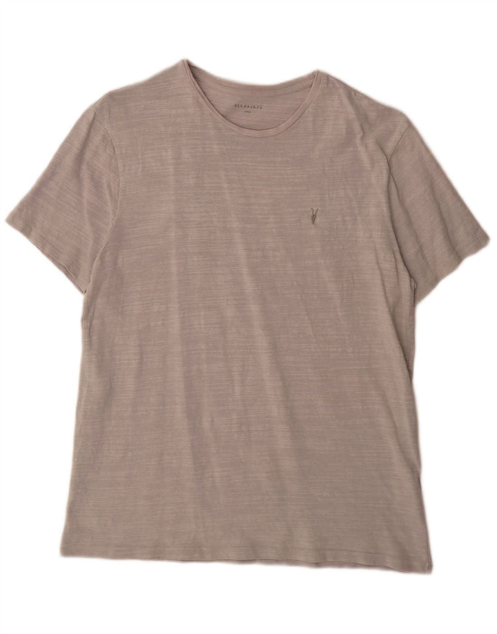 Tricou pentru bărbați All Saints Top mare, gri bumbac cu pete