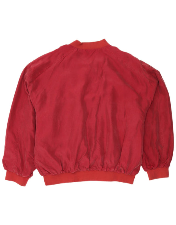 Jachetă Bomber pentru bărbați Pensacola UK 42 XL Bordeaux Mătase