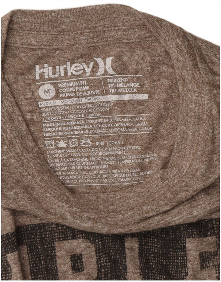 Tricou grafic HURLEY Premium Fit pentru bărbați Top mediu gri cu pete