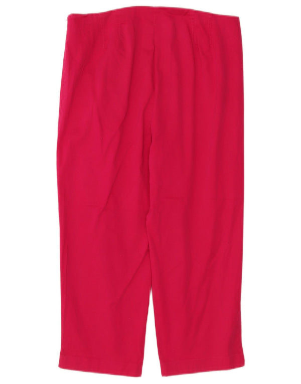 Pantaloni capri drepti pentru femei Marks & Spencer UK 10 Small W30 L19 roz