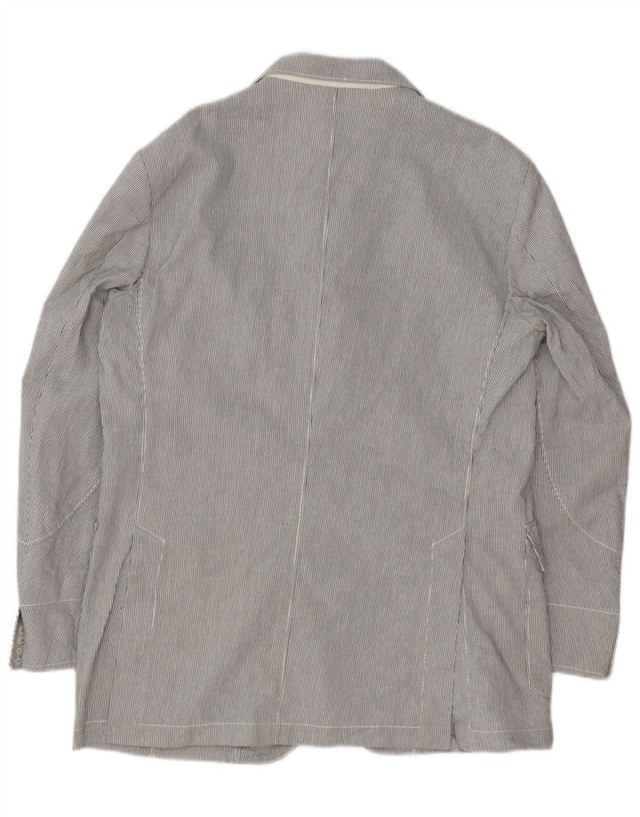 Jachetă Blazer pentru bărbați Corneliani cu 3 nasturi UK 36, Gri mic, cu dungi