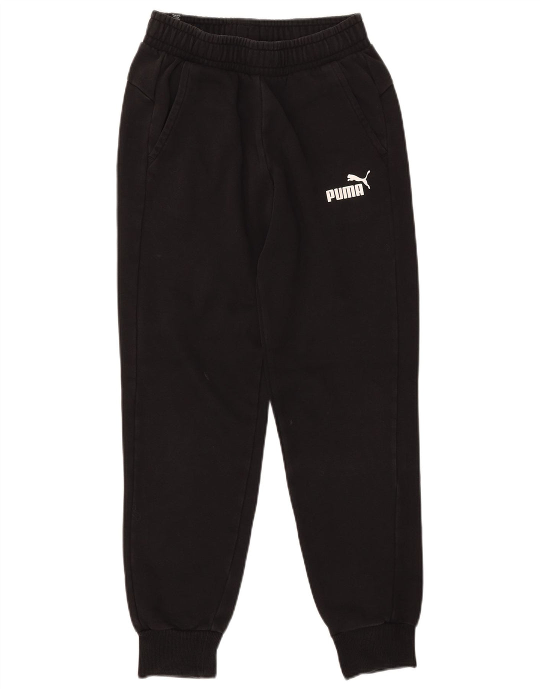 Pantaloni de trening Puma pentru bărbați Joggeri mici din bumbac negru