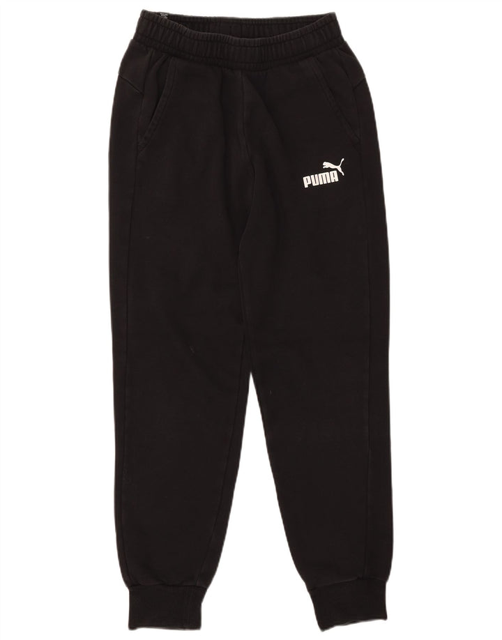 Pantaloni de trening Puma pentru bărbați Joggeri mici din bumbac negru