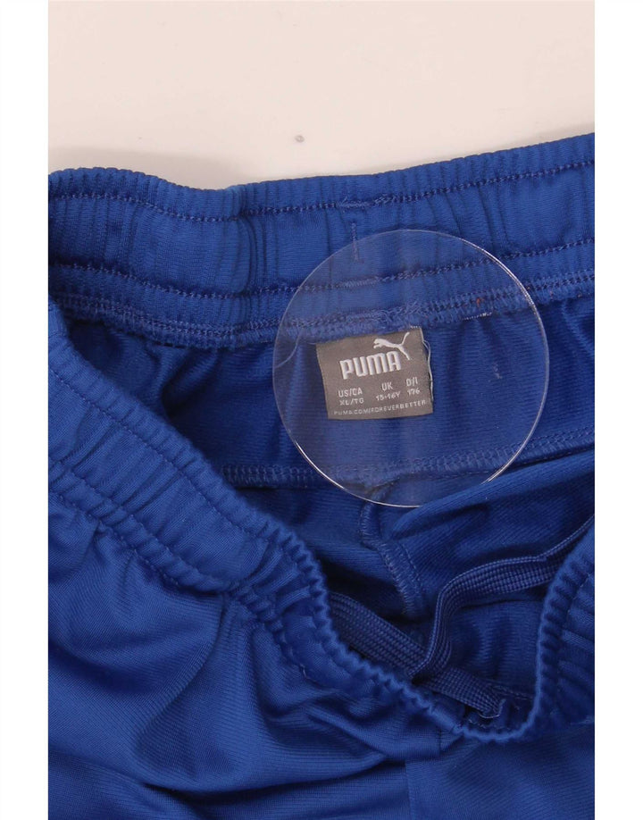 Pantaloni de trening Puma pentru baieti 15-16 ani poliester albastru