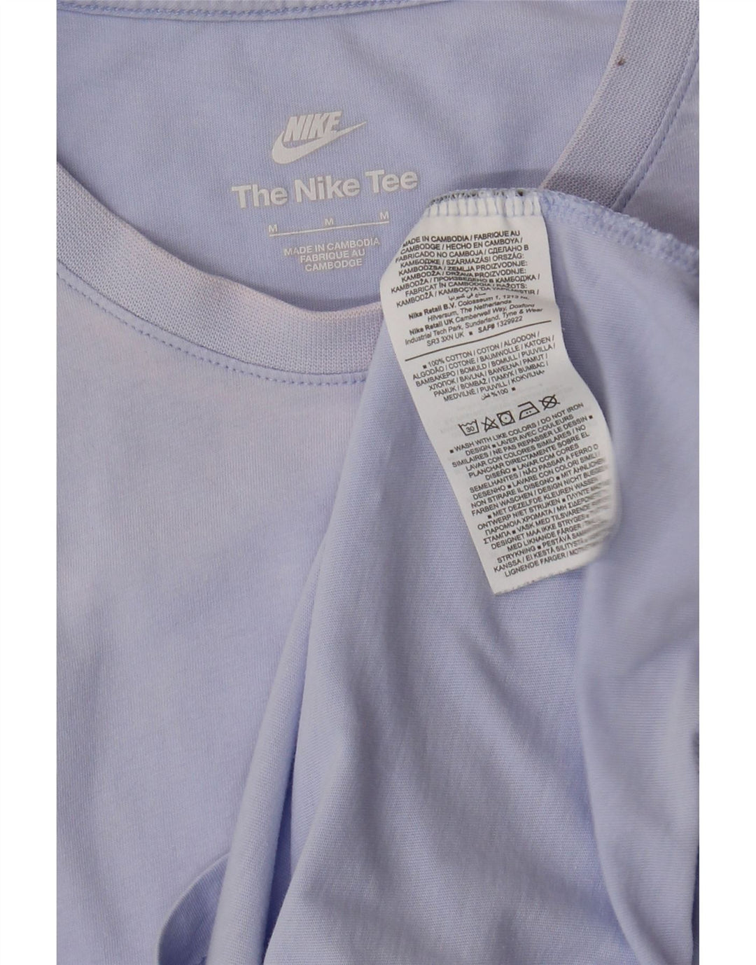 Tricou pentru bărbați NIKE Top Medium Blue Bumbac