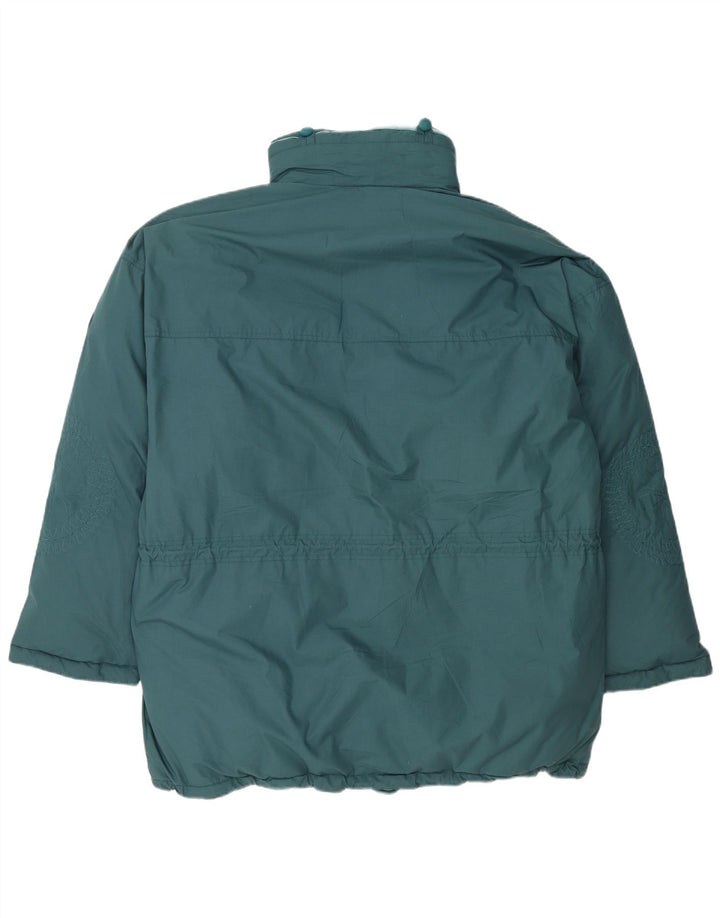 Jachetă căptușită cu glugă supradimensionată pentru femei DIADORA UK 16 Large Blue Floral