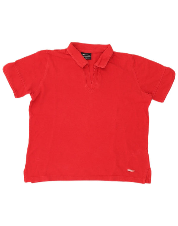 Tricou polo pentru femei Champion UK 14, bumbac roșu mediu