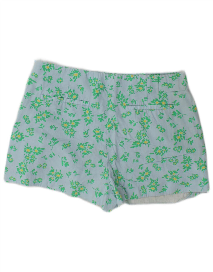 Pantaloni caldi pentru femei Zara, mari W30, vascoză, florală, albastră