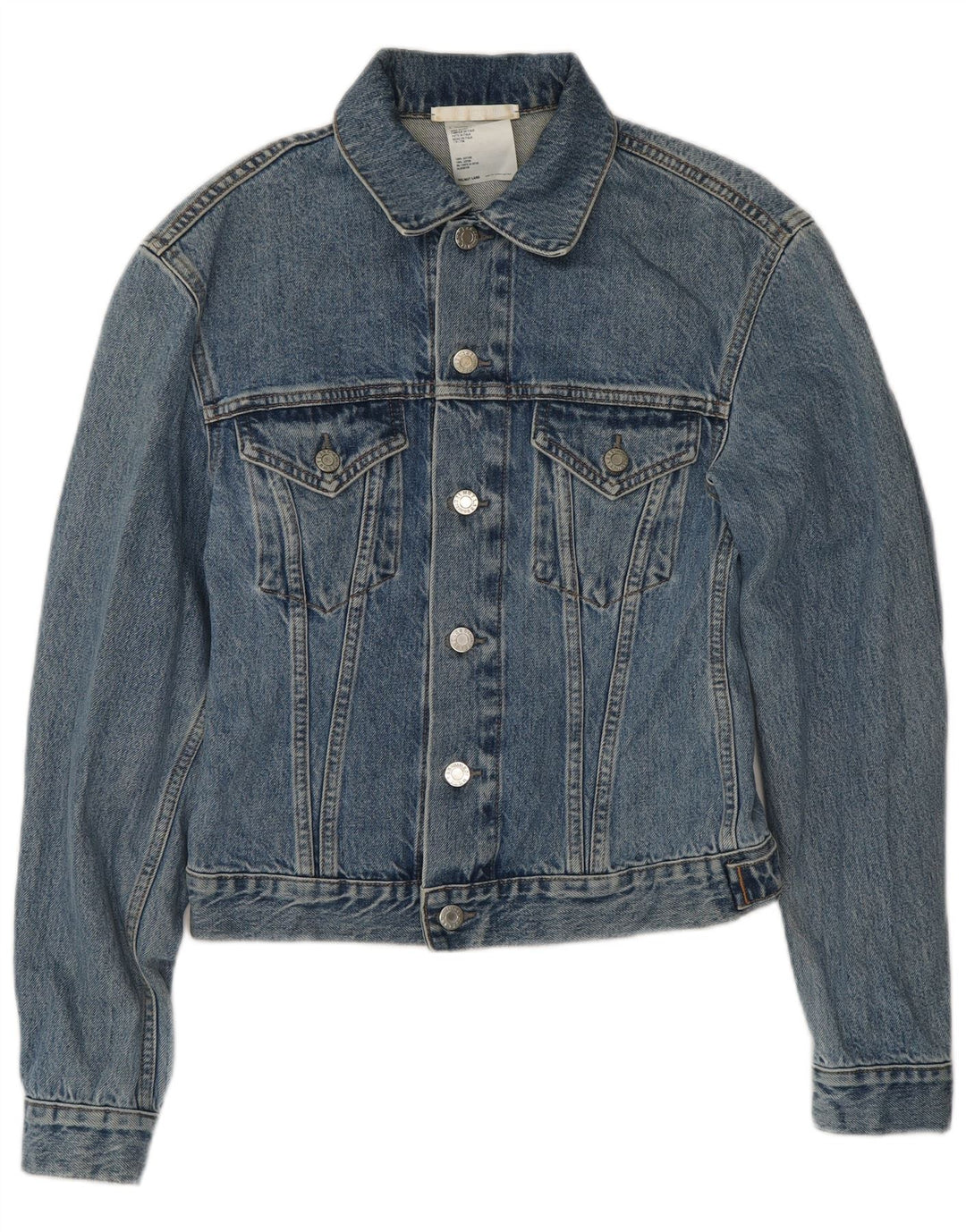 Jachetă de blugi pentru femei Helmut Lang UK 8 Small Blue Bumbac