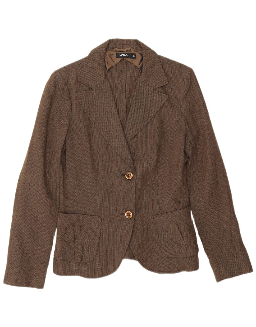 Blazer pentru femei Max & Co. Jachetă cu 2 nasturi UK 14 in maro mediu