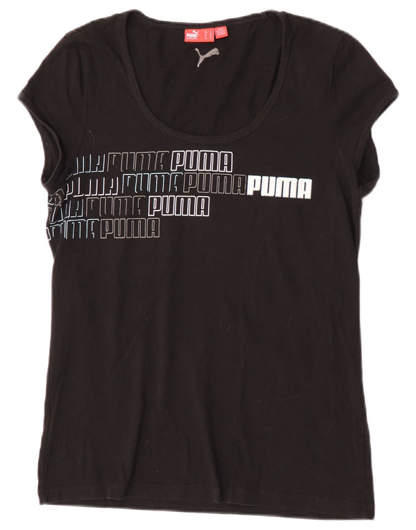 Tricou grafic Puma pentru femei Top UK 14 Large Black