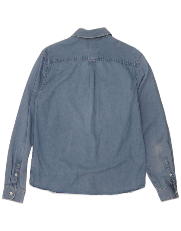 Cămașă de denim pentru bărbați Calvin Klein Jeans, bumbac albastru mediu