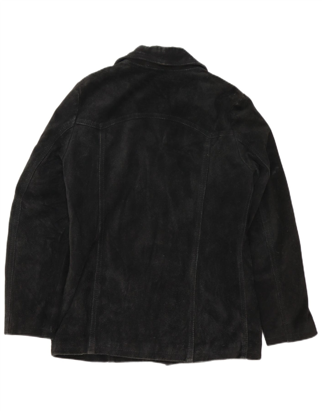 Jacheta de piele intoarsa pentru femei VINTAGE UK 12 Medium Black
