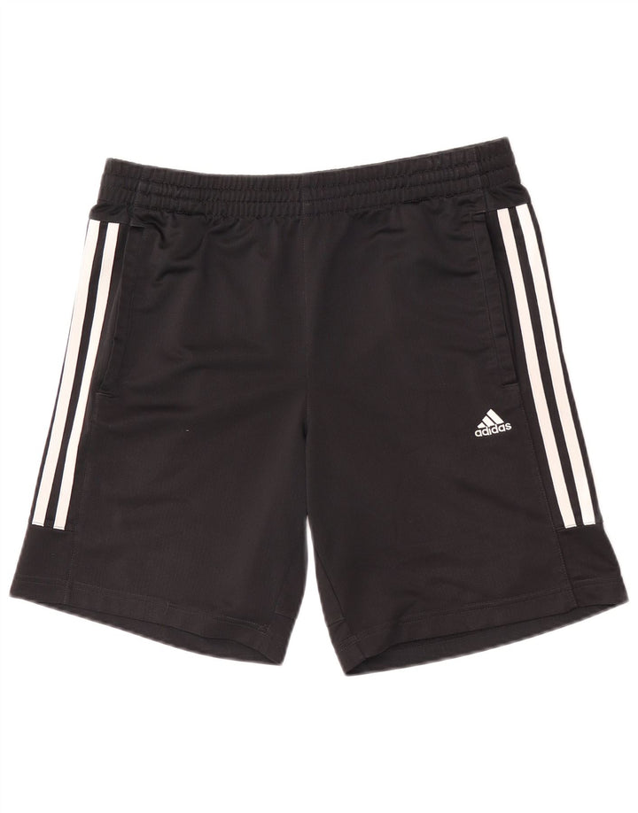 Pantaloni scurți sport adidas băieți 13-14 ani poliester negru