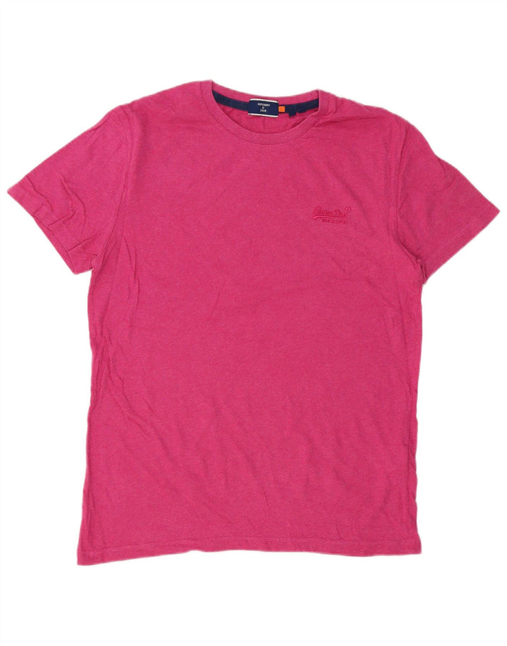Tricou pentru bărbați Superdry Top Medium Pink Bumbac