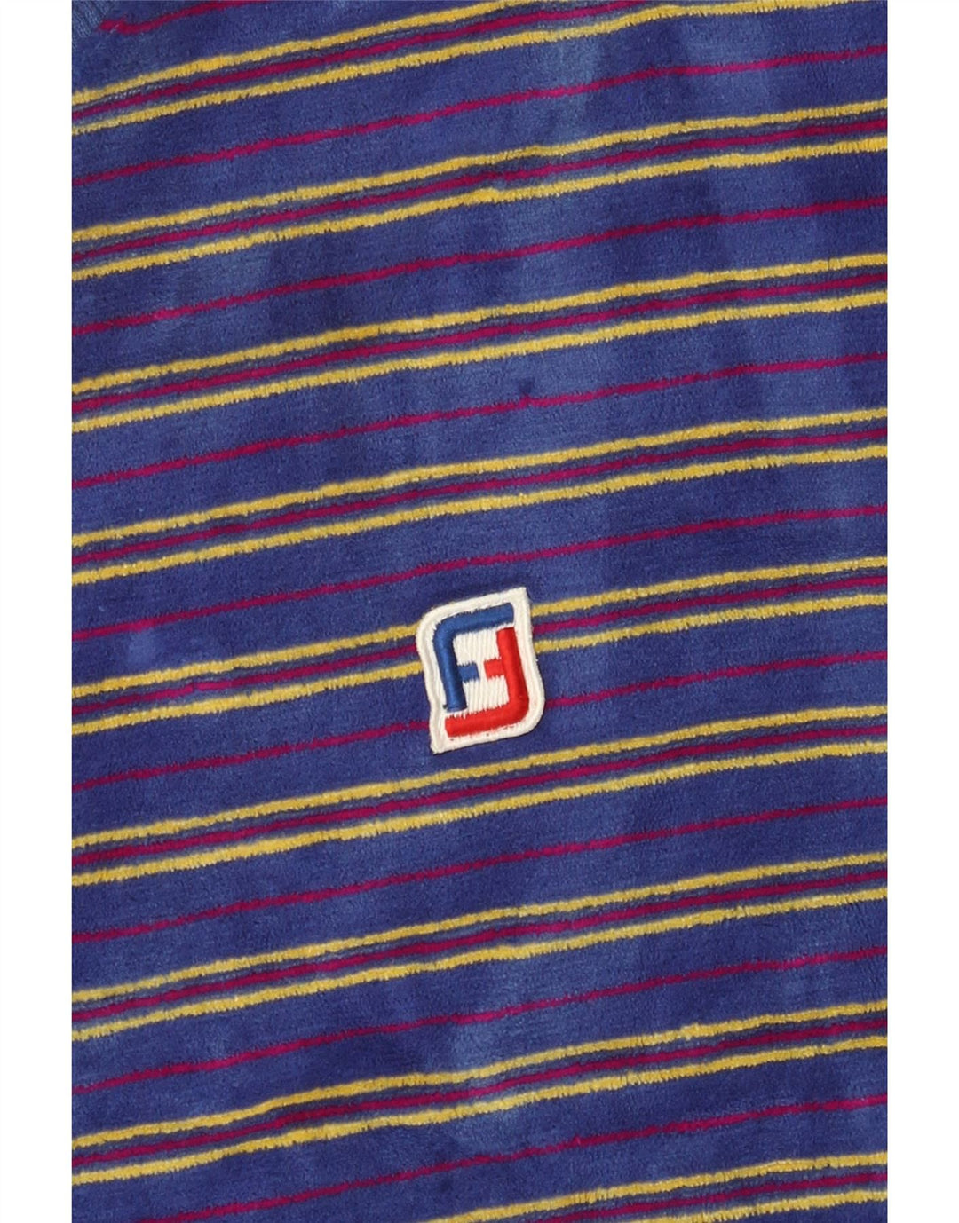 Hanorac vintage pentru bărbați din velur Jumper mic albastru cu dungi