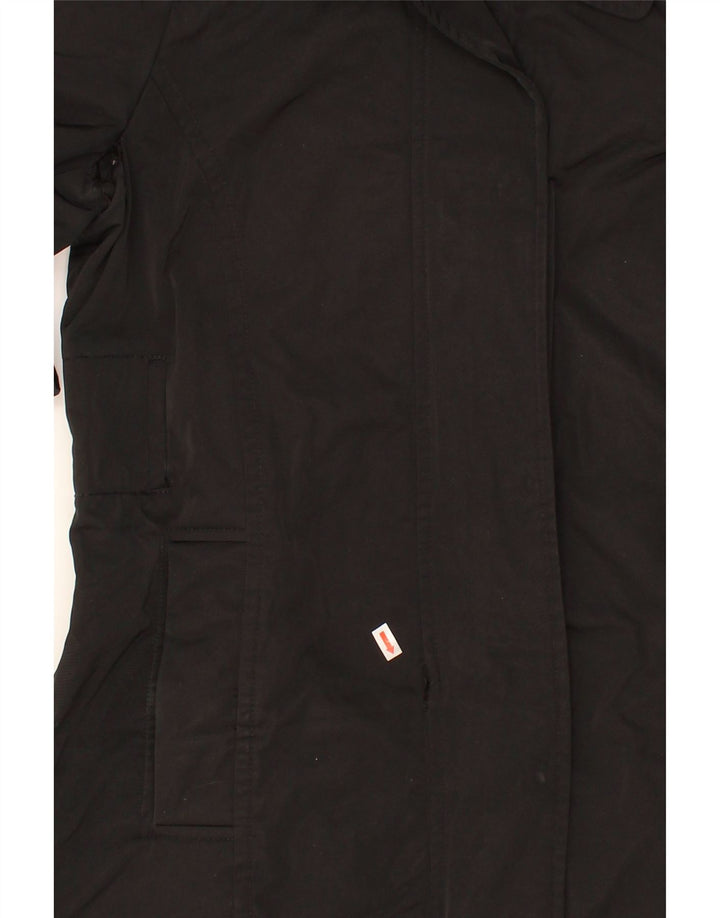 MASSIMO DUTTI Womens Hooded Windbreaker Coat UK 18 XL Black Polyester Vintage Massimo Dutti and Second-Hand Massimo Dutti from Messina Hembry 