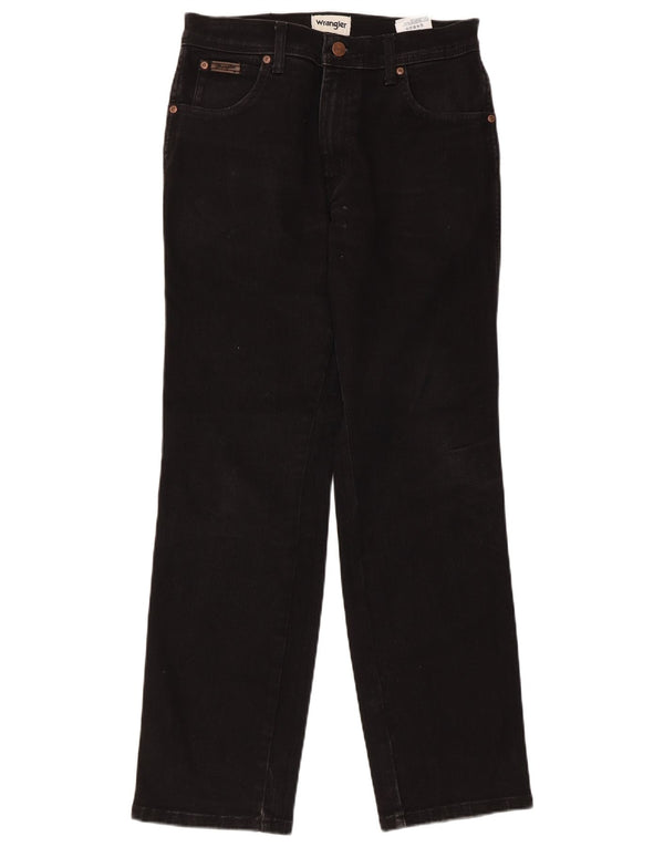 Blugi drepte pentru bărbați Wrangler Texas W30 L30 bumbac negru