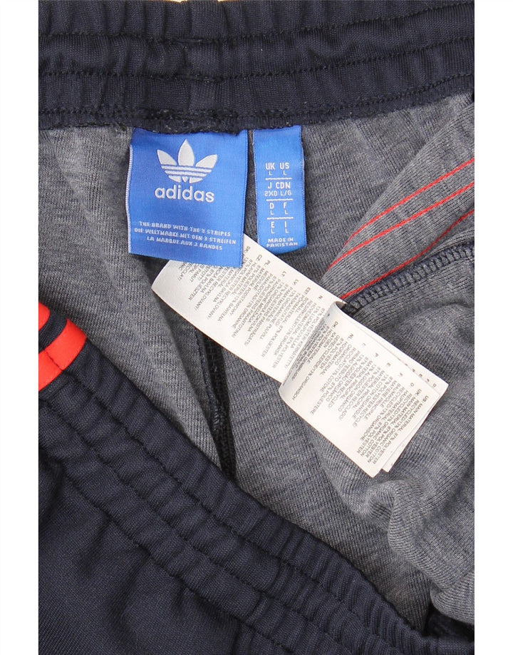 Pantaloni de trening pentru bărbați Adidas Pantaloni de jogging mari, bleumarin, poliester