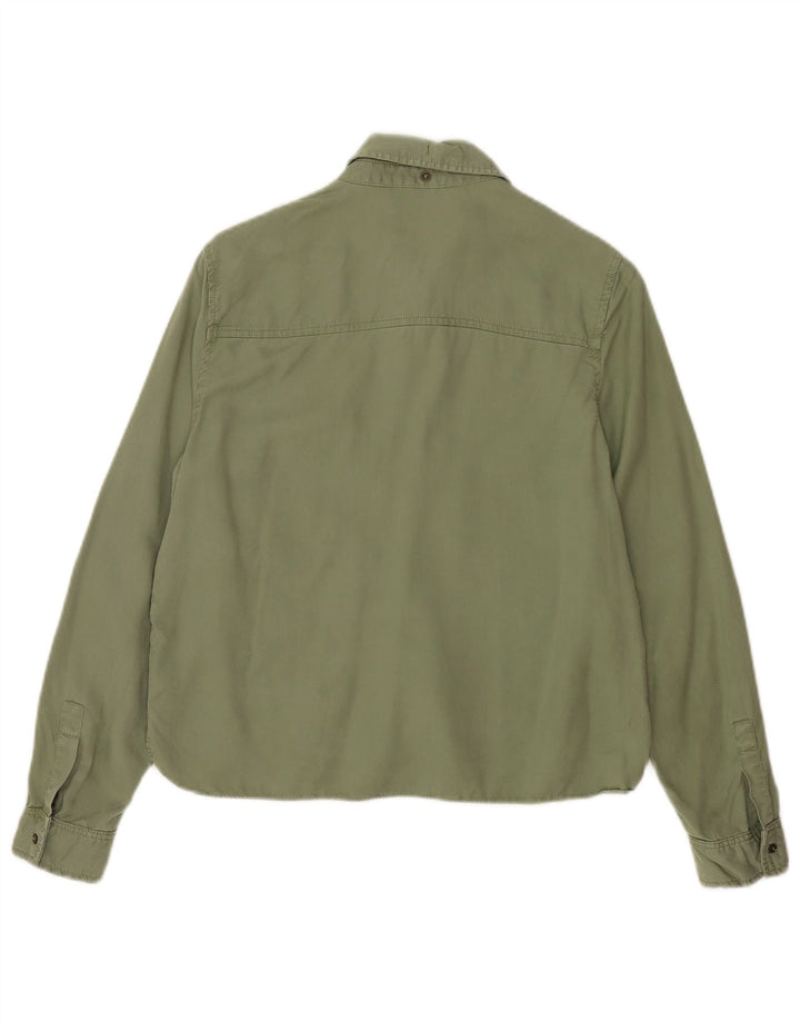 Cămașă militară Zara pentru femei UK 10 Small Green