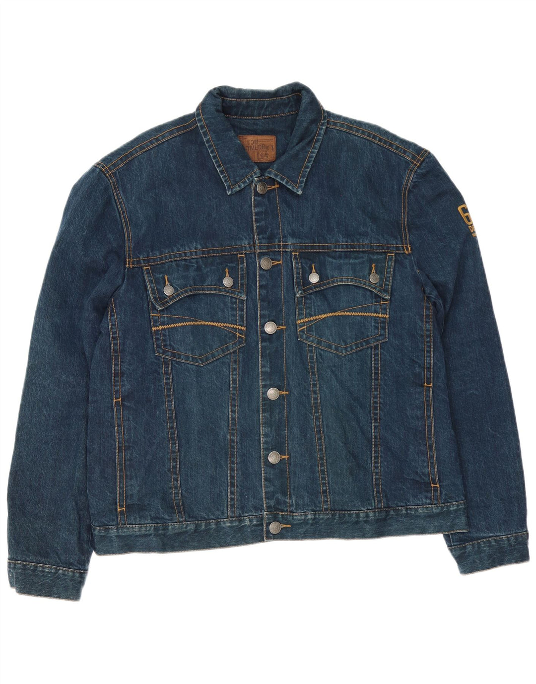 Jachetă de blugi pentru bărbați Tom Tailor UK 44 2XL Bumbac albastru