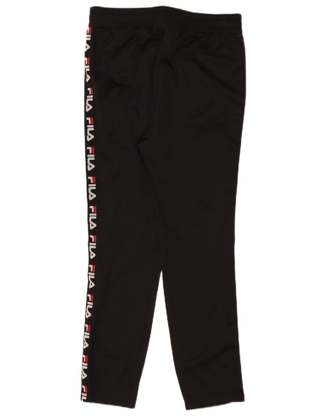 Pantaloni de trening Fila Graphic pentru bărbați, poliester negru mic