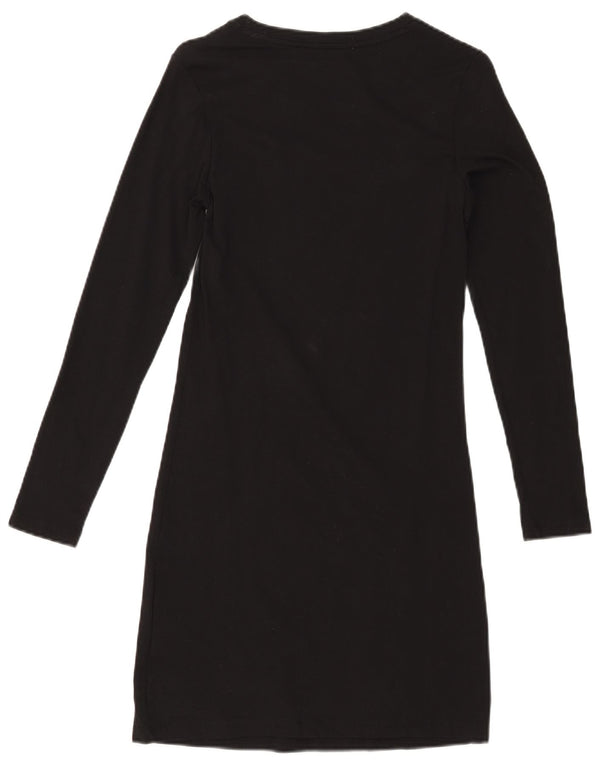 Rochie tricou cu grafica Calvin Klein Jeans pentru femei UK 10 Small Black
