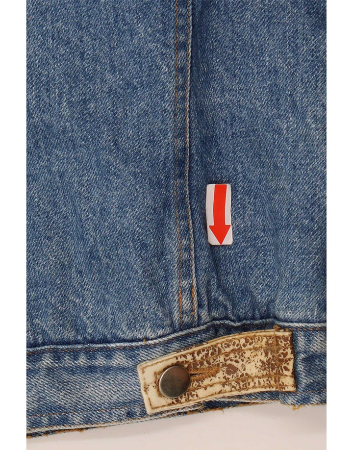 Vintage Mens Denim Jacket UK 36 Small Blue Cotton