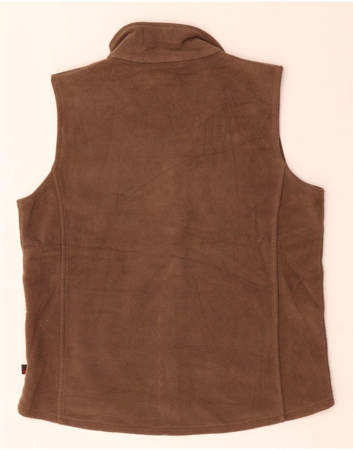 WOOLRICH Gilet polar pentru femei UK 14 Poliester maro mediu