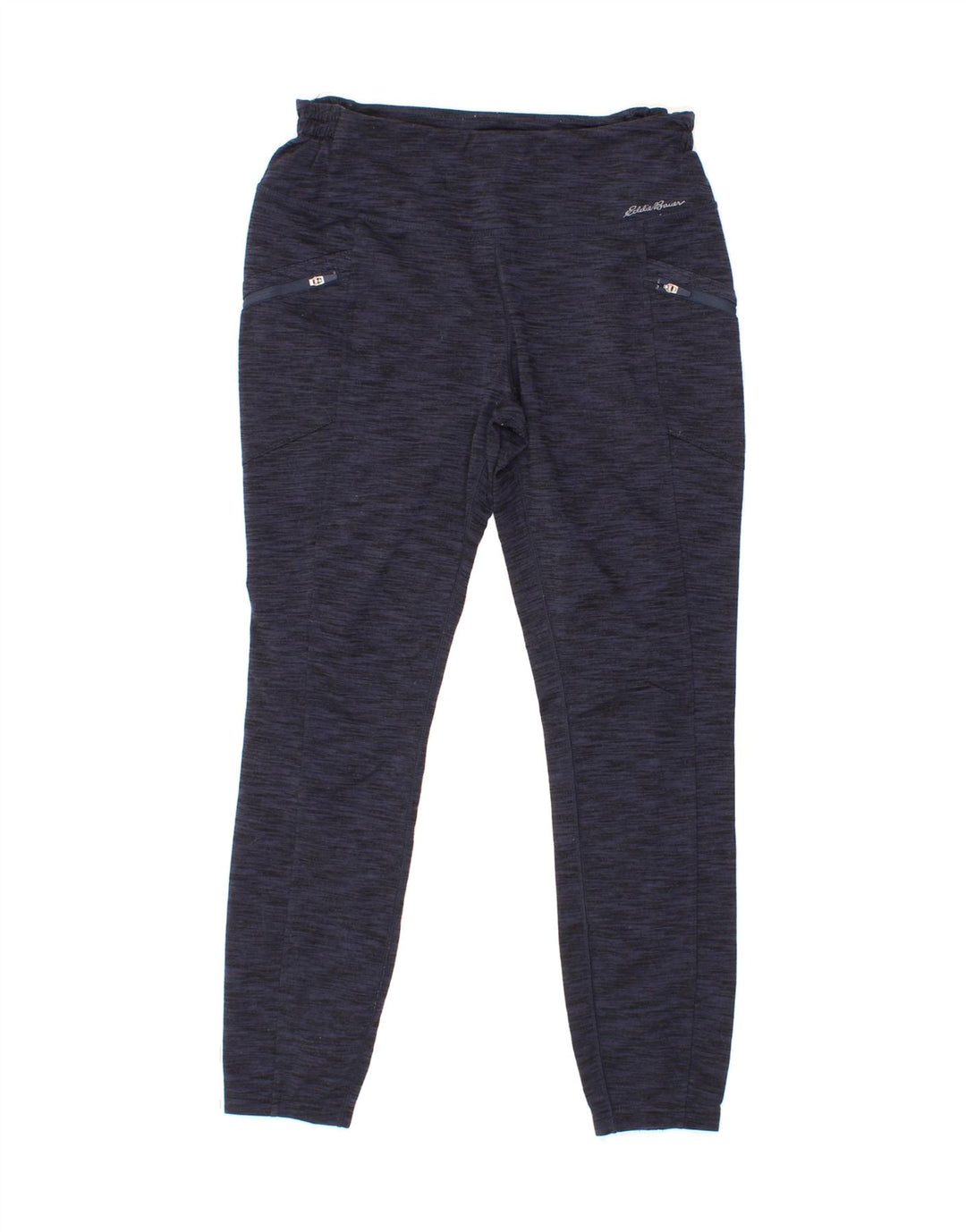 EDDIE BAUER Womens Tracksuit Trousers UK 12 Medium  Navy Blue Flecked Vintage Eddie Bauer and Second-Hand Eddie Bauer from Messina Hembry 